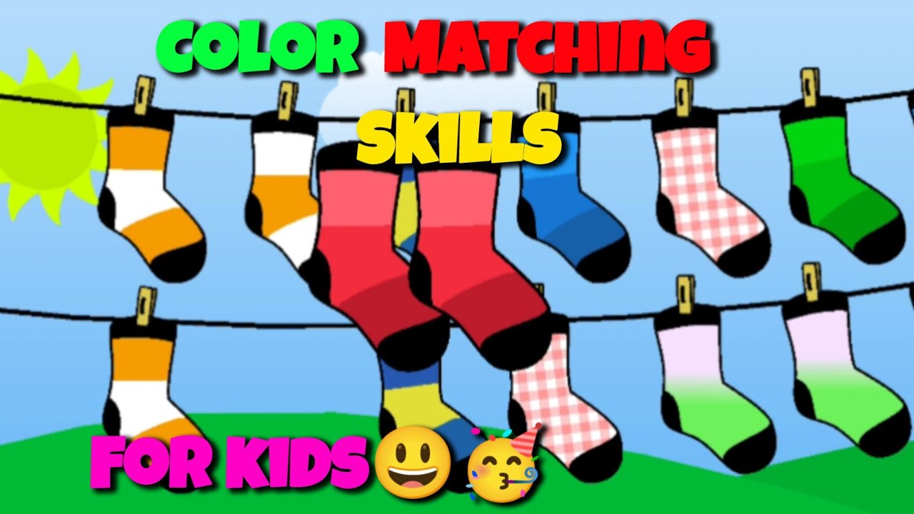 Color Matching Game for Kids — Washing Clothes Learning Video🥳😃