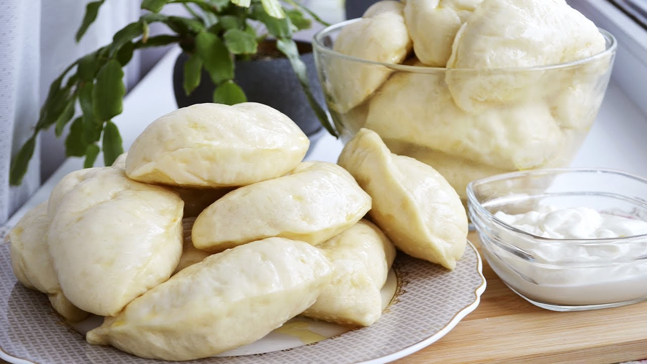 Пышные дрожжевые вареники на пару с капустой.🥰 Постное тесто | steamed yeast dumplings