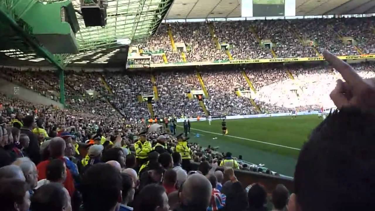 Rangers fans at Parkhead