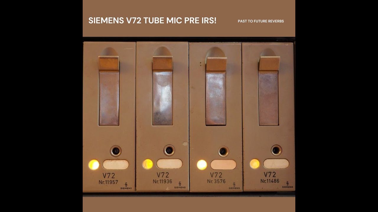 V72 demo videoSIEMENS V72 VINTAGE GERMAN TUBE MIC PREAMP IRS! Demo