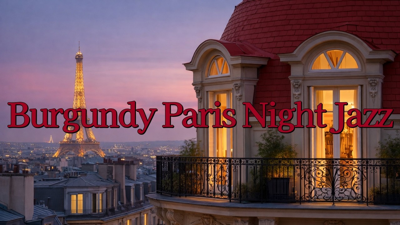 [playlist] 버건디 빛으로 물든 파리의 밤, 창가에 흐르는 로맨틱 재즈 | Jazzselect · Burgundy Paris Night Jazz