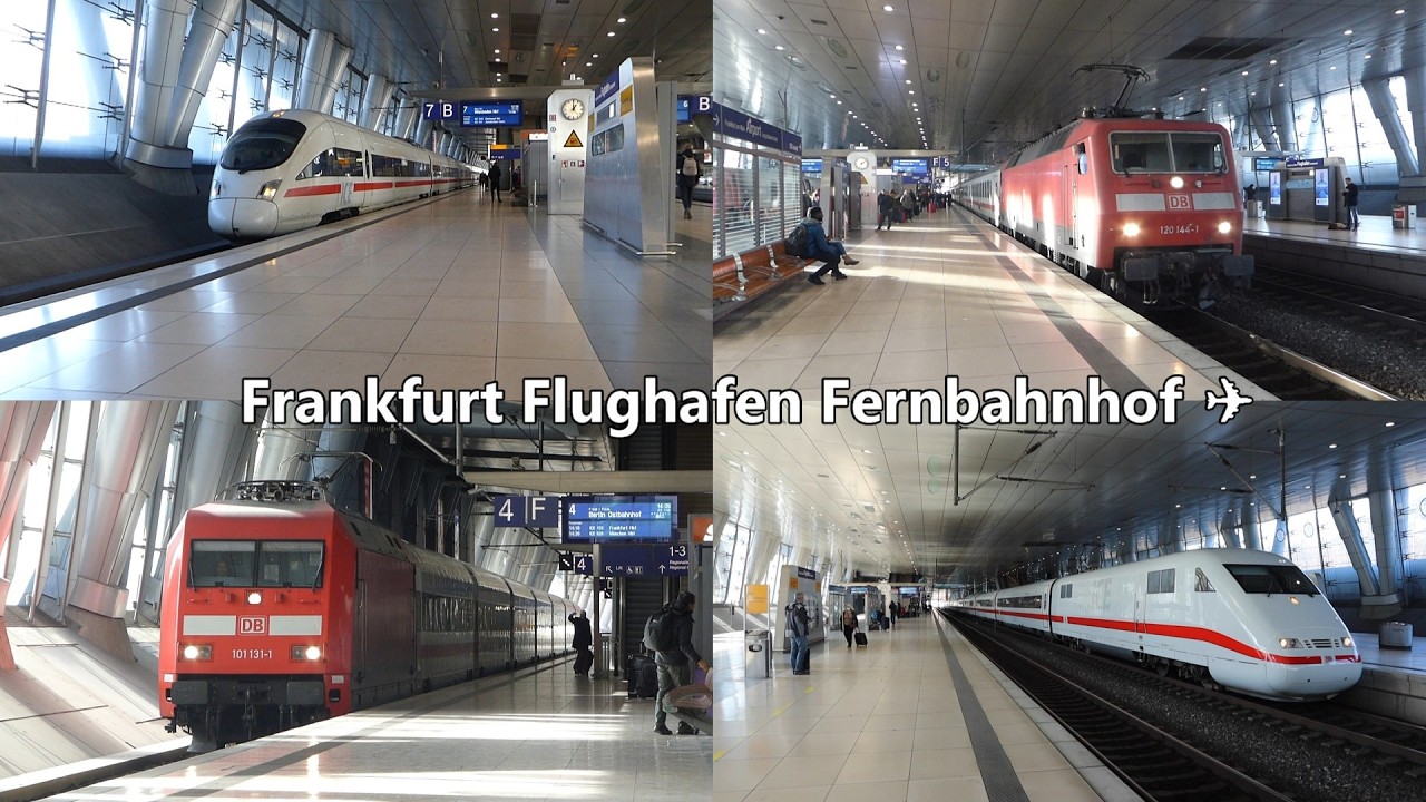 Bahnverkehr in Frankfurt Flughafen Fernbahnhof (2018-2022)