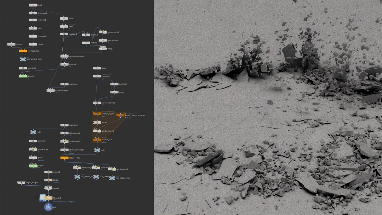 Создание хаоса: разрушение земли с помощью Houdini FX стало проще