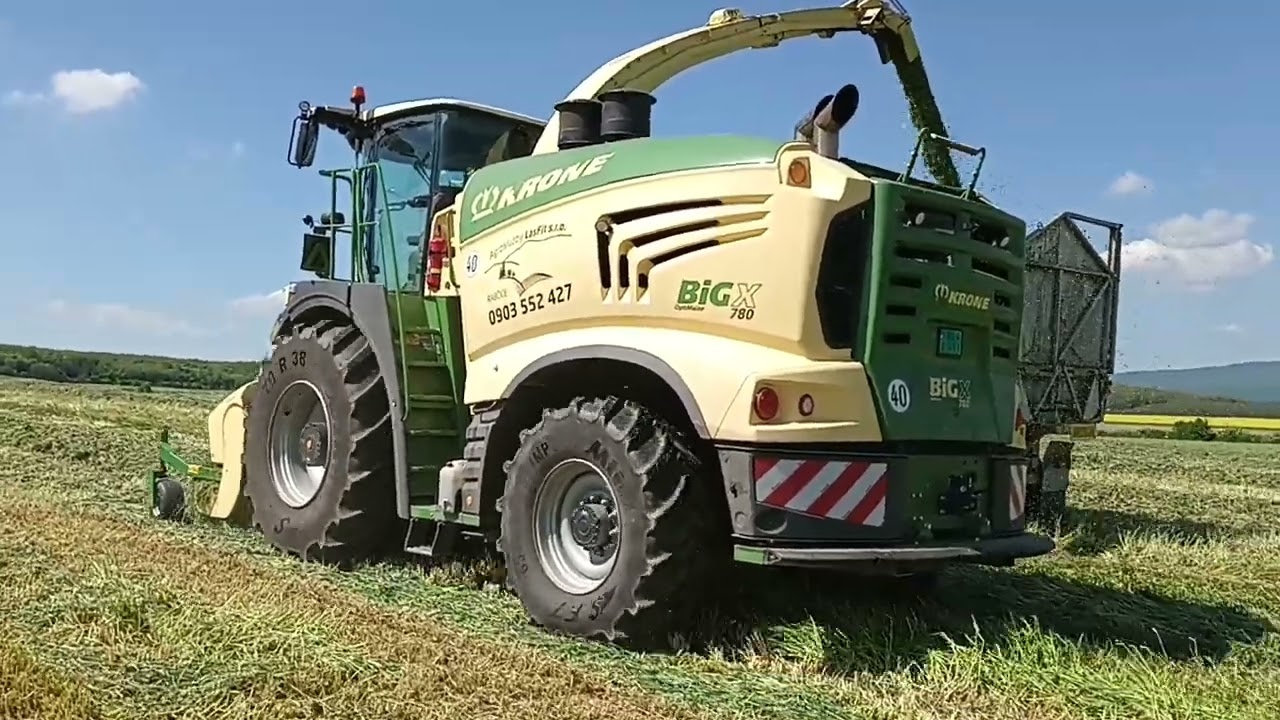 Senaže 2025 Raž zber KRONE BIG X 780  2.časť