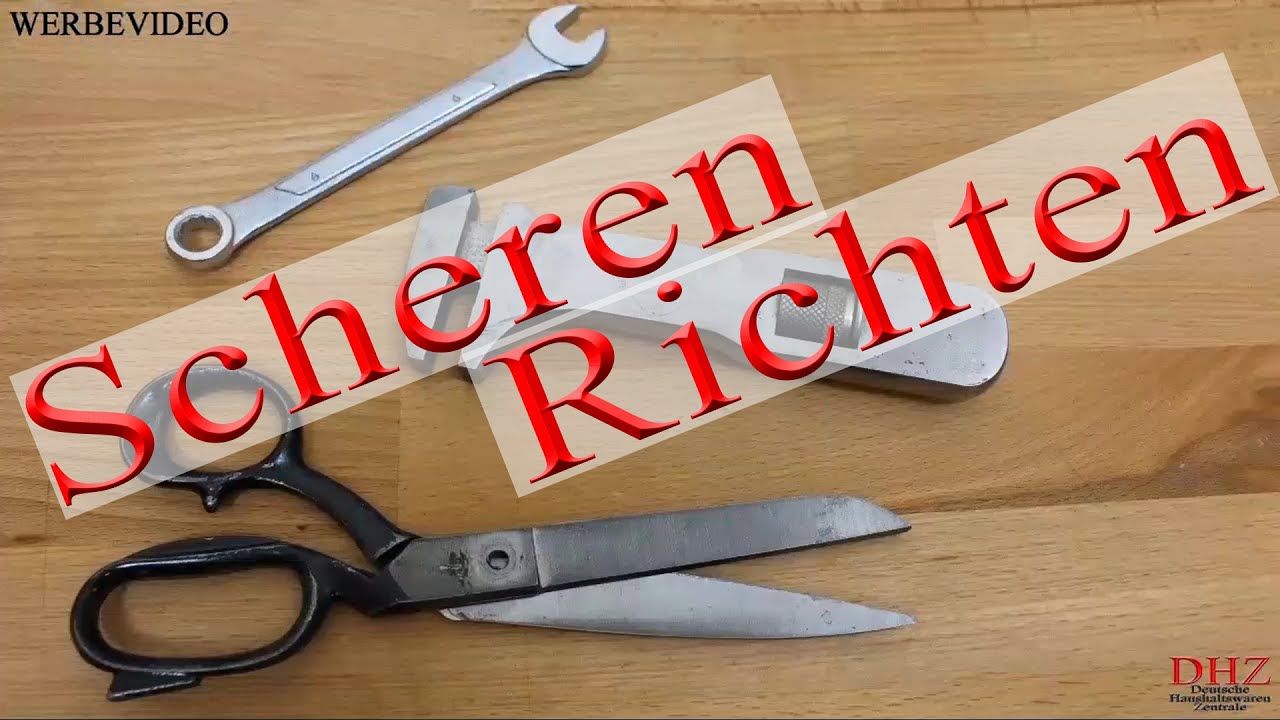 Schere Messer Schleifen Polieren und Richten