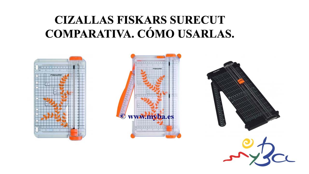 Cizallas fiskars SureCut scrapbooking, para papel y cartulinas. Comparativa, how to.