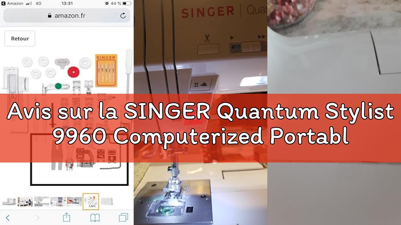 Avis sur la SINGER Quantum Stylist 9960 Computerized Portable Sewing Machine with 600-Stitches Elect