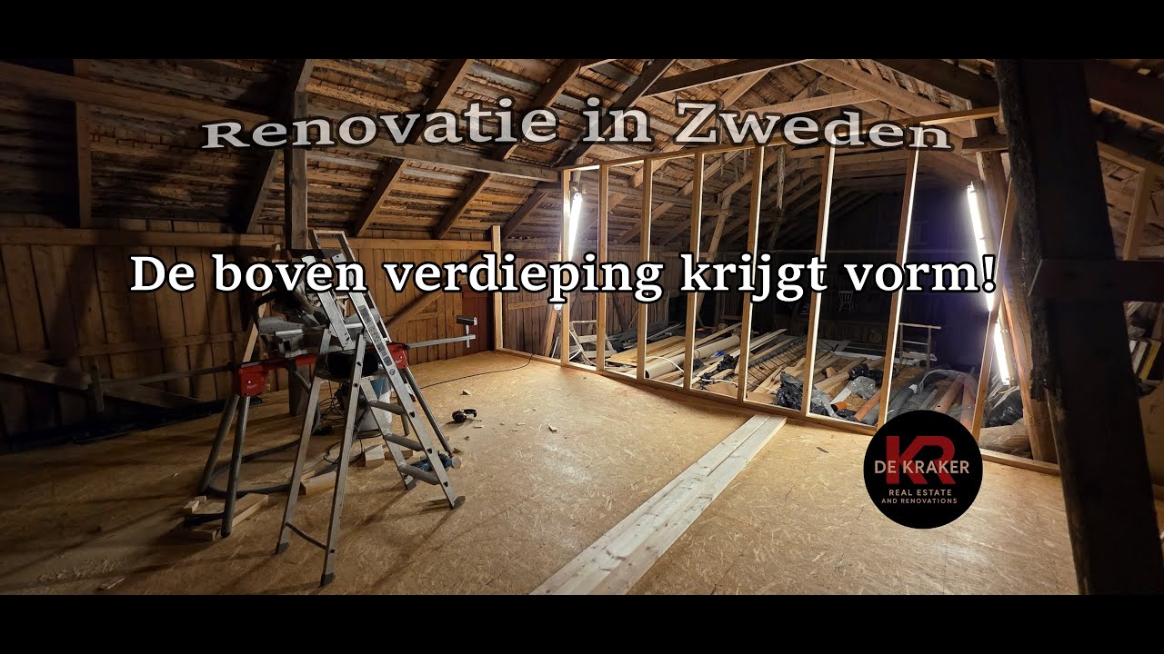Renovatie in Zweden: De boven verdieping krijgt vorm
