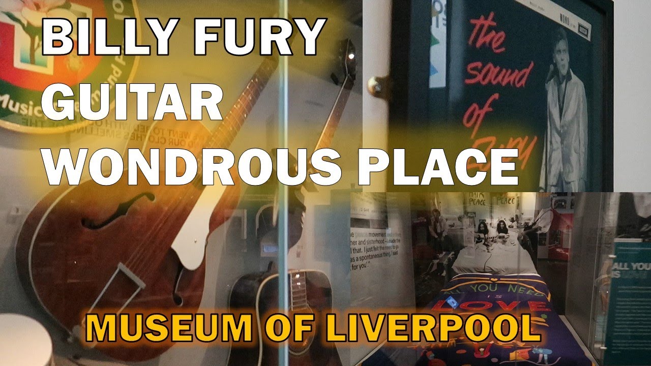Billy Fury guitar Wondrous Place / Billy Fury notebook, Beatles, music history / Museum of Liverpool