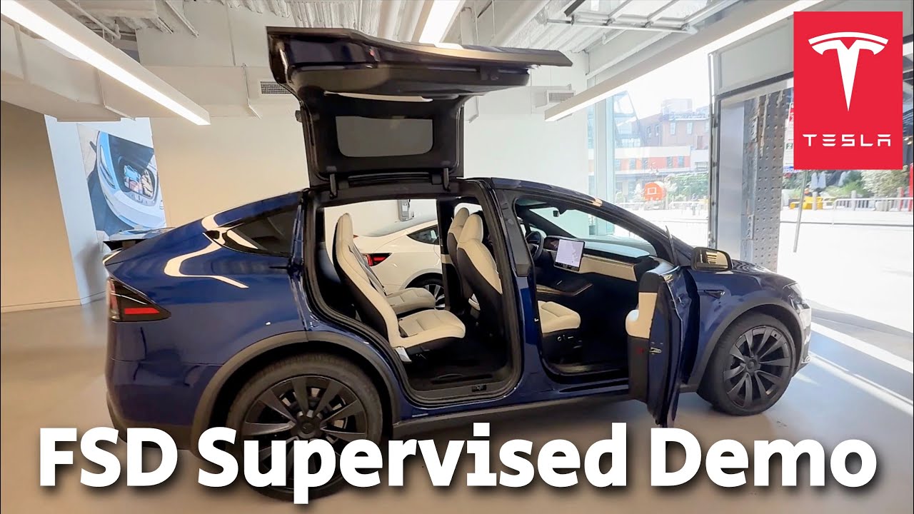 Tesla Model X Drives Itself: FSD Supervised in New York City