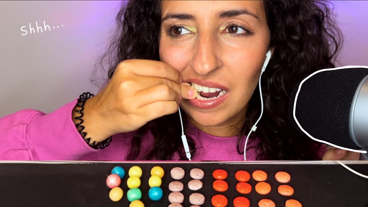 Gum Chewing ASMR 🎙️ Crunchy, Juicy, Sour Triggers (No Talking)