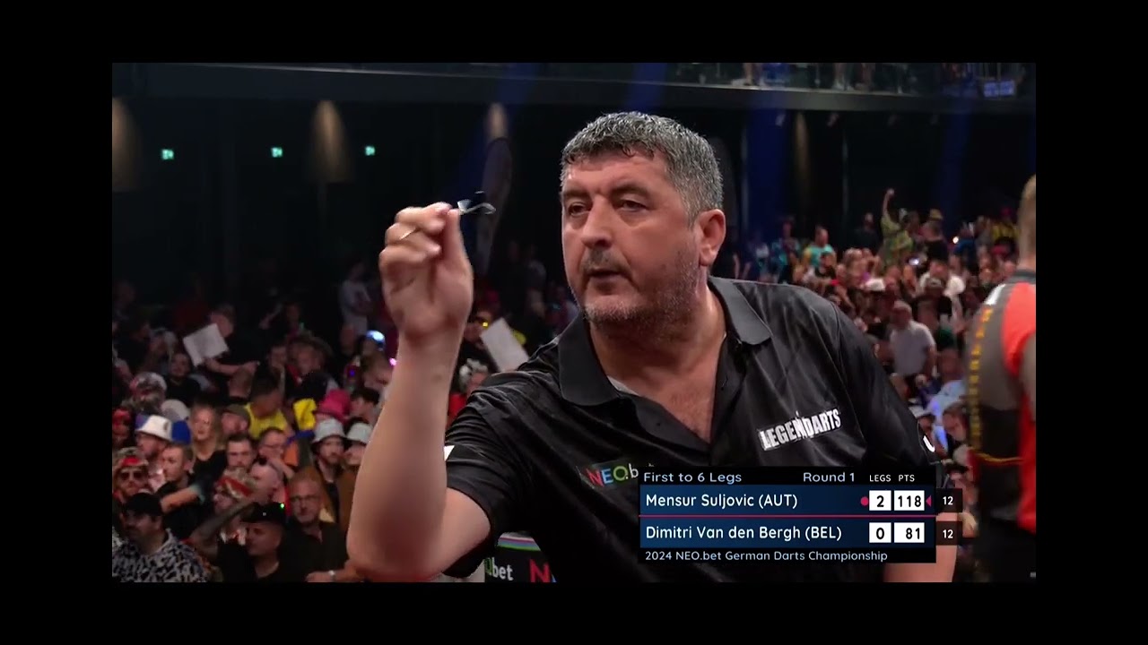 Dimitri Van Den Bergh vs Mensur Suljovic | German Darts Championship 2024