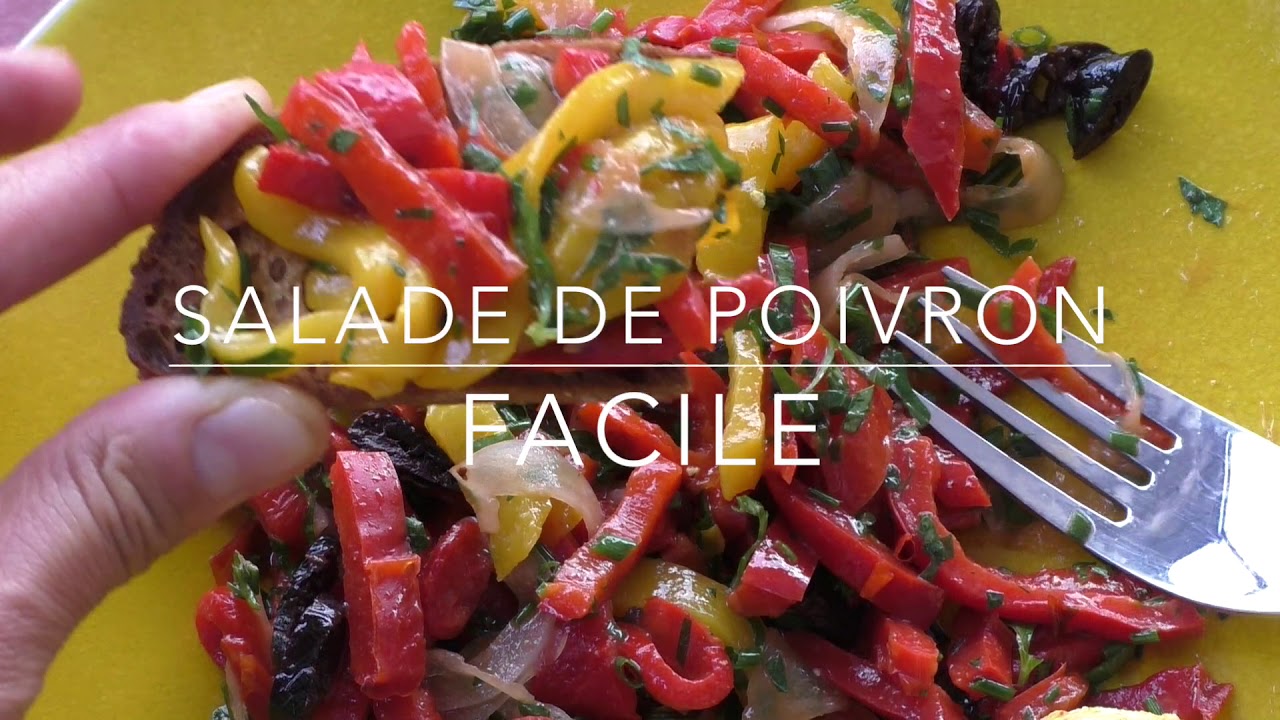 Salade de poivrons Facile