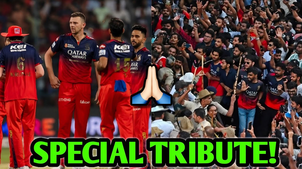 RCB Special Tribute for Stampede Victims Fans 🙏 RCB IPL 2026 Cricket News Facts