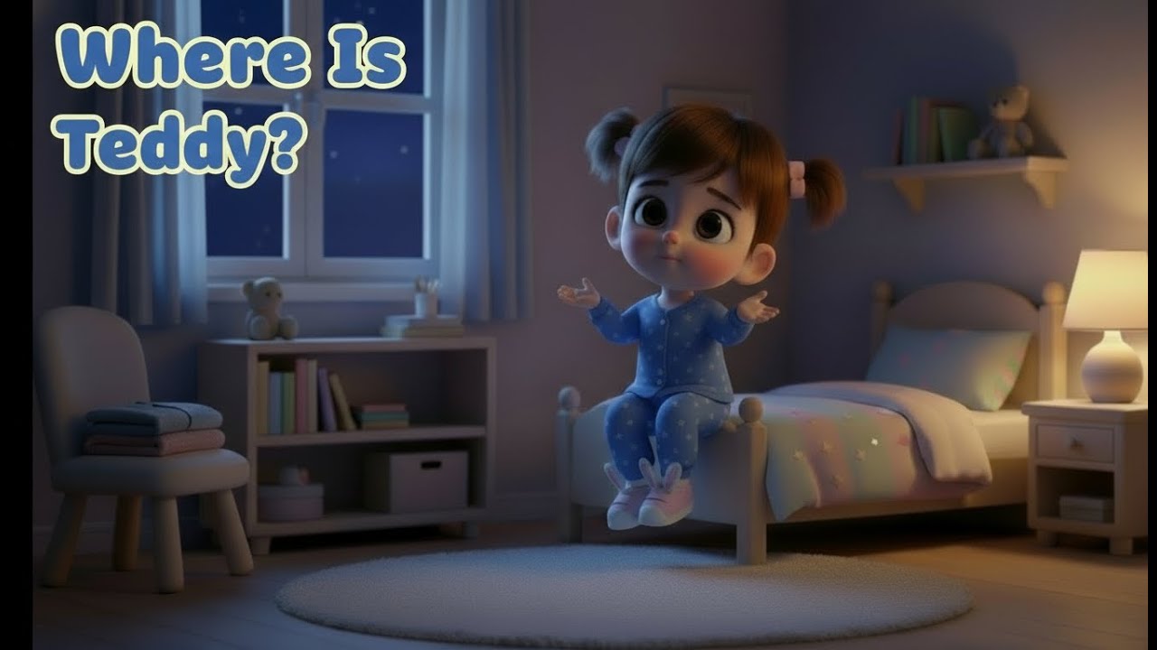 Azee and the Missing Teddy | Calm Bedtime Story for Kids (Ages 4–6)
