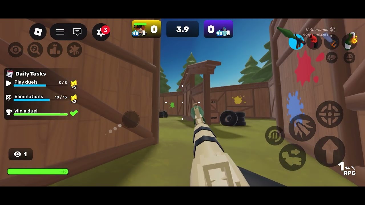 Playing with my friend ( lilseaguy subscribe to him)