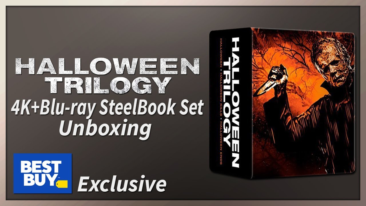 Halloween Trilogy Best Buy Exclusive 4K+2D Blu-ray SteelBook Set Unboxing