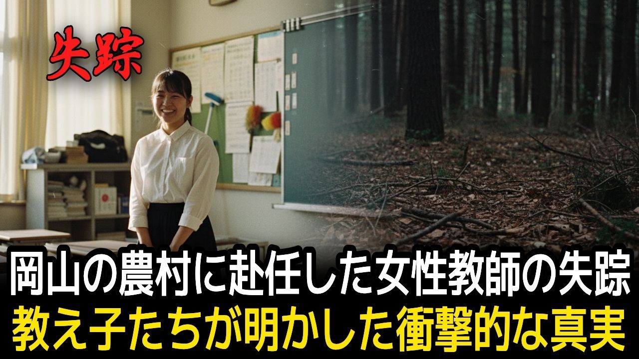 昭和57年 岡山の農村に赴任した教師の失踪…平成2年 教え子たちの証言で明らかになった8年目の真実