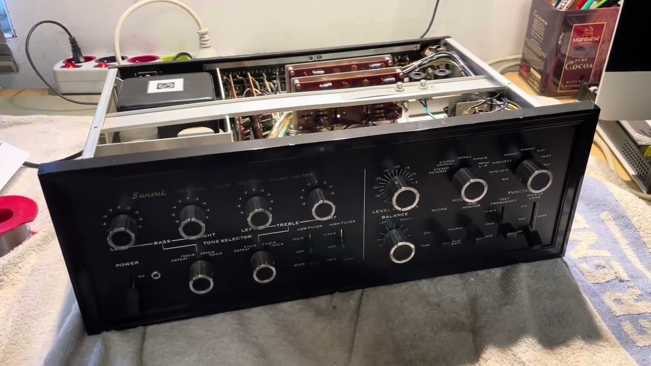 Sansui Ba et Ca 303 tube  setup restauration catastrophique et ruineuse !  Attention au massacre !