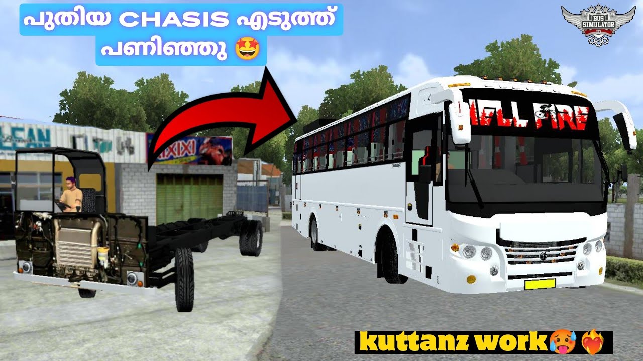 പുതിയ chasis എടുത്ത് പണിഞ്ഞു 🤩New Boy to our fam❤‍🔥BUSSID STORY MOD SERIES