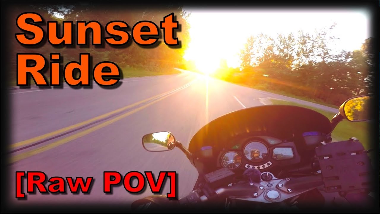 Yamaha FJR1300 Riding at Sunset [Raw POV]
