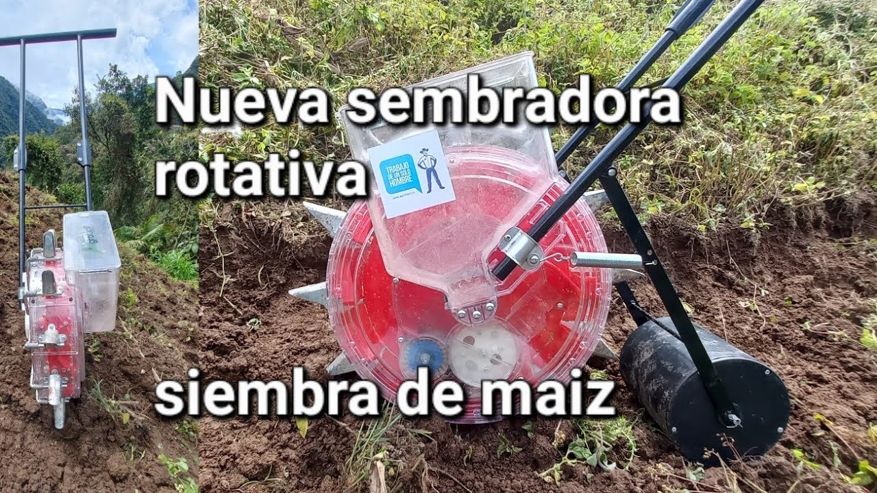 Nueva siembra de maiz con la nueva sembradora rotativa