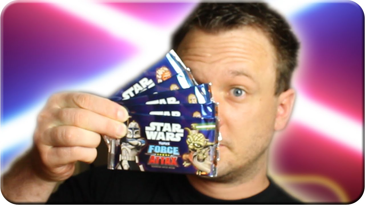Star Wars Force Attax The Clone Wars 5 Booster Unboxing Serie 1