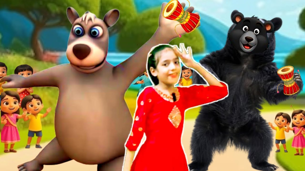 कालू मदारी आया | Kalu Madari Aaya 🐻 | 3D Cartoon Hindi Nursery Rhymes | Kalu Madari Aaya Rhyme 