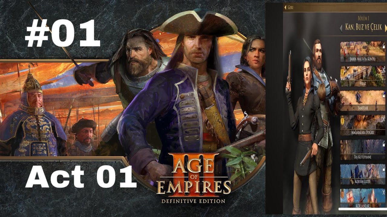 Age Of Empires 3 Definitive Edition Kan Buz Çelik (ACT 1) bölüm 1