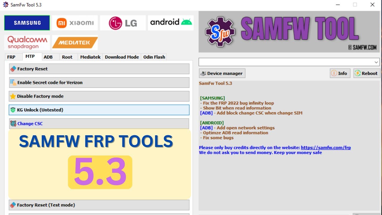 Samfw Tool 5.3 Direct Download Link - No Popups & No Virus