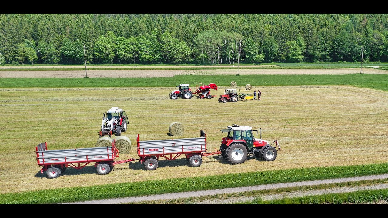 Heu Ernte  | Steyr 9095MT | Steyr 9086 |Steyr 968 | IHC 433 |