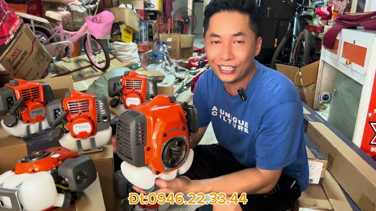 Máy phát cỏ Husqvarna 541 Chính hãng.đôi điều về cách nhận biết hàng chính hãng.Hàng thật.