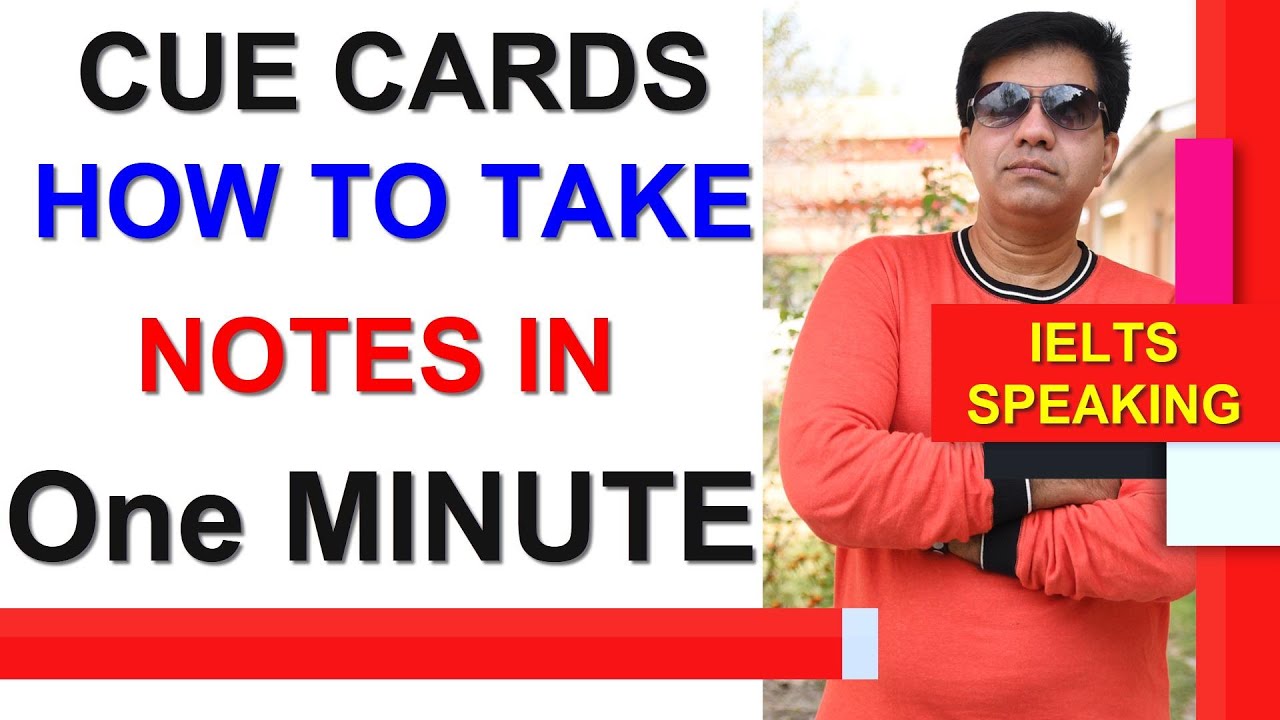CUE CARDS: HOW TO TAKE NOTES IN ONE MINUTE