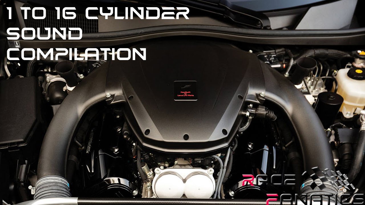1 To 16 Cylinder Sound Compilation (Insane engine sounds !!!! and more...)