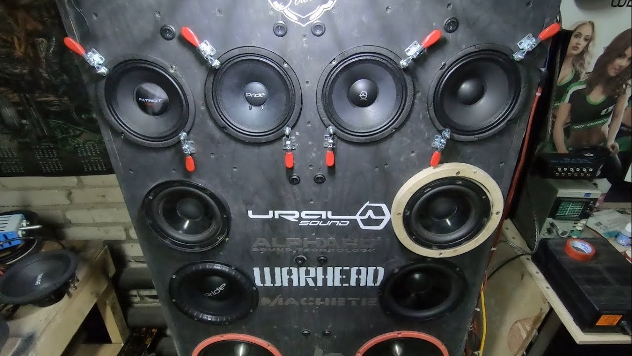 Pride W8 vs. Deaf Bonce DB-W80 vs. Ural warhead as-w200mb. Сравнение мидбасов.