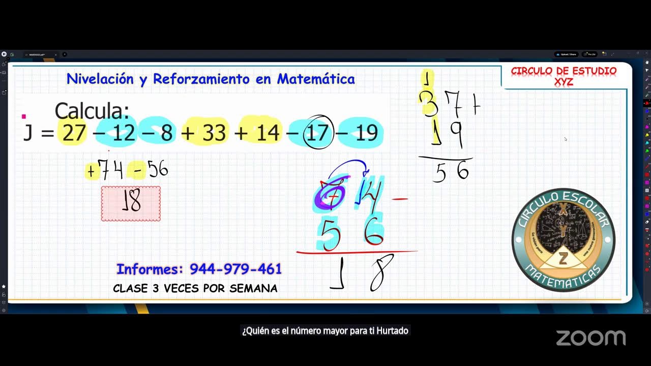 ADICIÓN Y SUSTRACCIÓN EN 