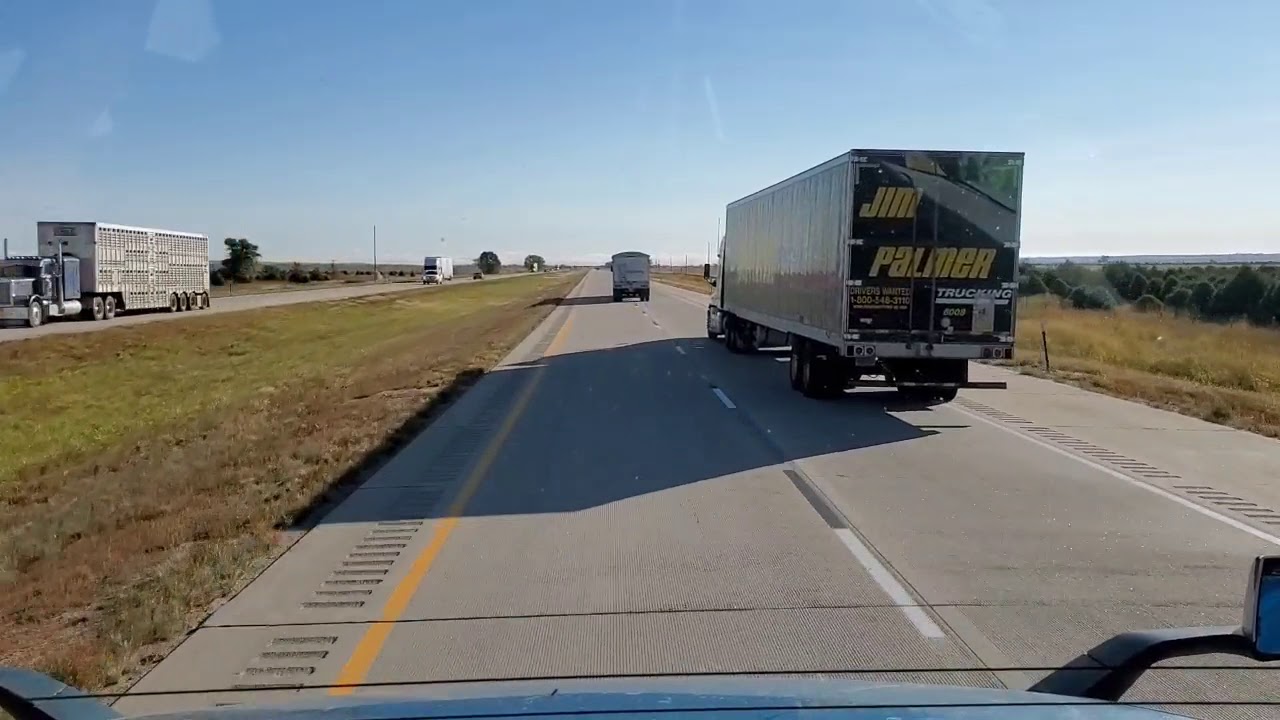 Trucking Through Nebraska I-80.. The Temperature is Dropping!!