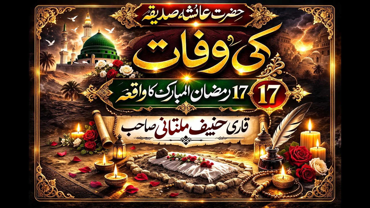 Hazrat Aisha Ra ki wafat 17 Ramzan/qari haneef multani #foryou #bayan #unfrezzmyaccount #viralvideo