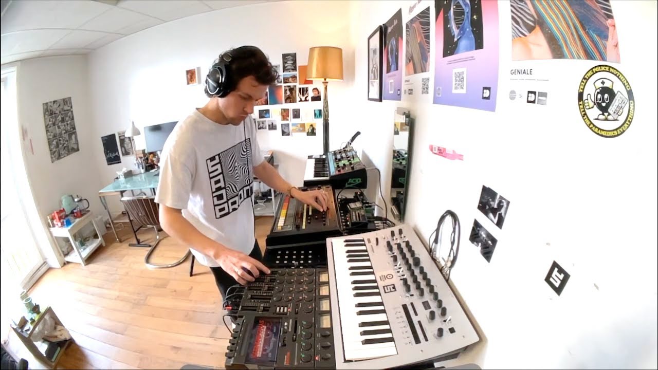 LIVE MINIMAL TECHNO n°3 // TR-808 + Moog Grandmother