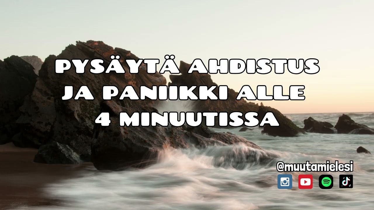 Pys&auml;yt&auml; paniikki ja ahdistus