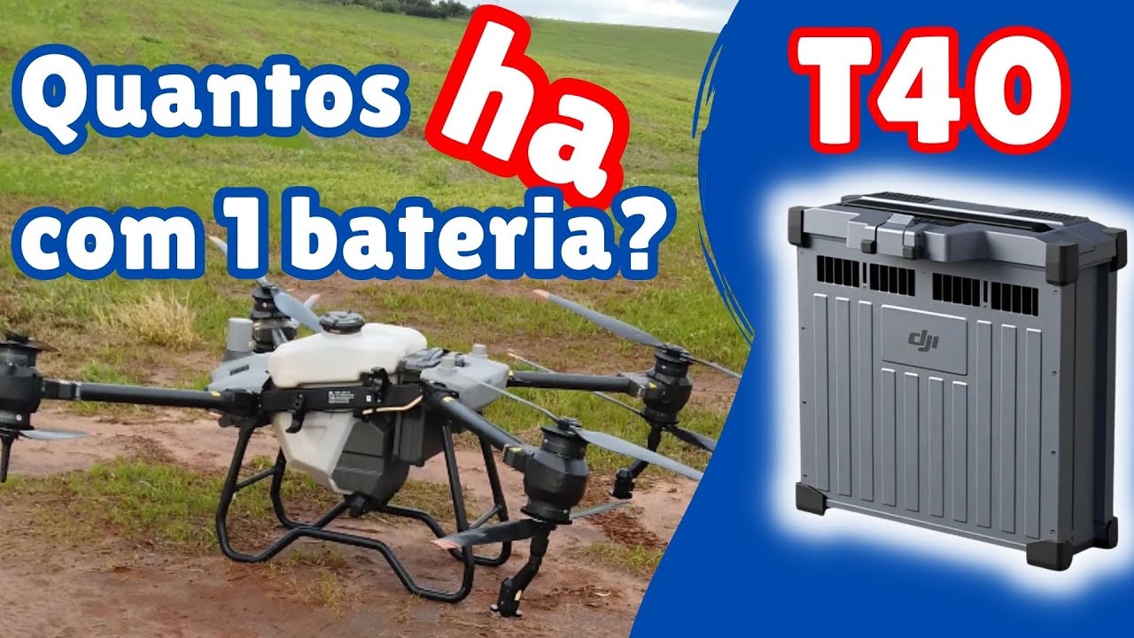 DRONE NO CAMPO Ep.02: Quanto dura a bateria do T40? Testei na prática…