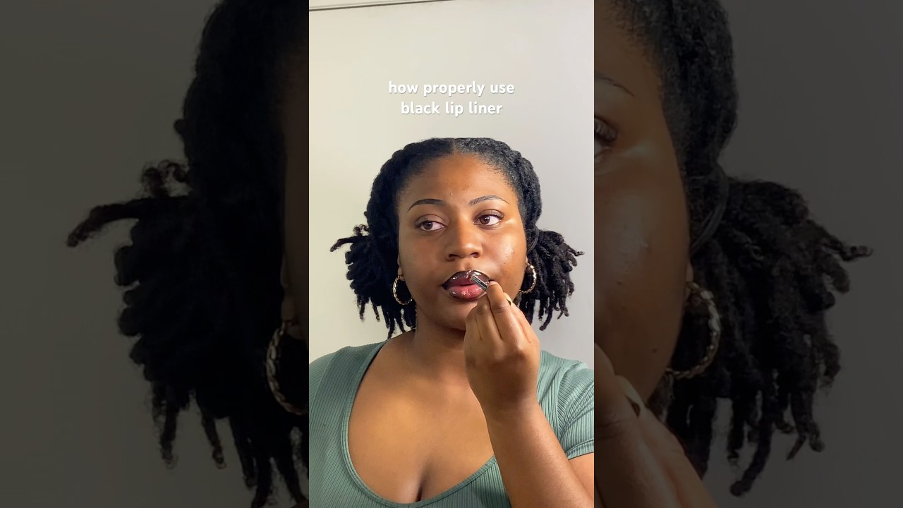 Black Lip Liner Combo #lipcombo #lipcombotutorial #lipliner