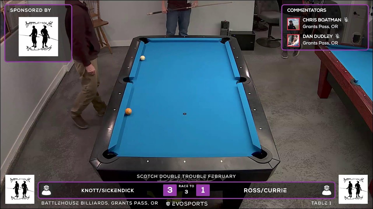 BATTLEHOUSE BILLIARDS - Feb 7 - TABLE 1 | EvoSports