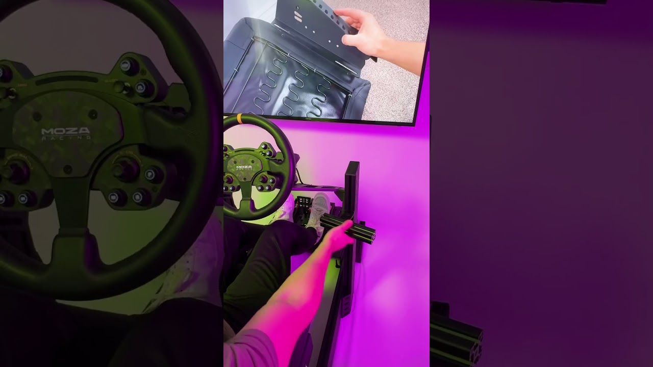 TrakRacer Button Box Mount! #trakracer #simracing #steeringwheel
