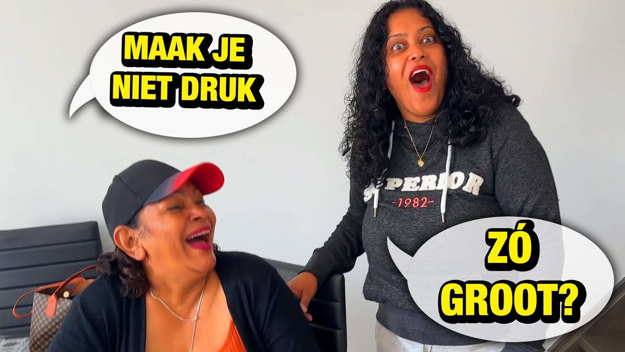 Surinaamse Vrouw Proeft Gigantische Guyanese Roti Kip!