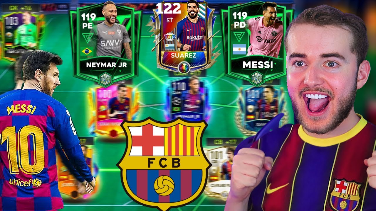 🟡🔴🔵 TIME DO BARCELONA LENDÁRIO🟡🔴🔵TRIO MSN? MELHOR SELEÇÃO NO FIFA MOBILE 23