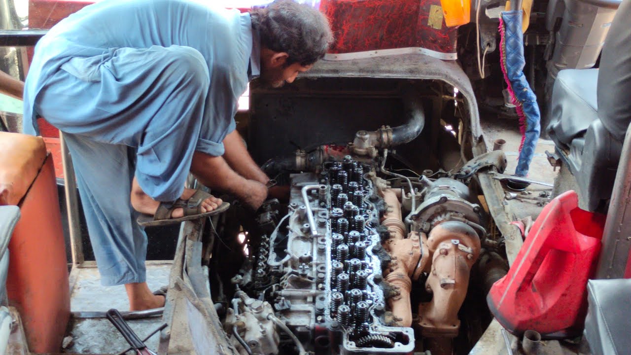Engine head Gasket Change | how to bus engine repair