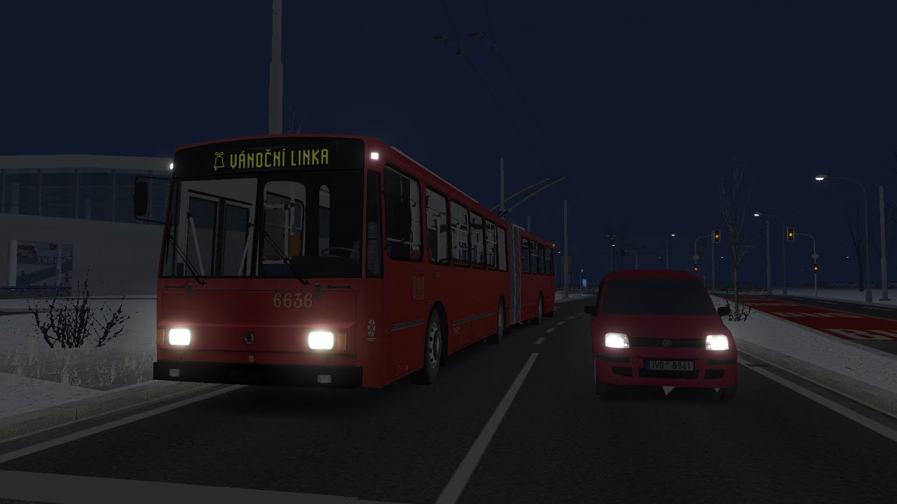 SIMT | Vánoční linka s 15TrM 6636 (Bez komentáře)