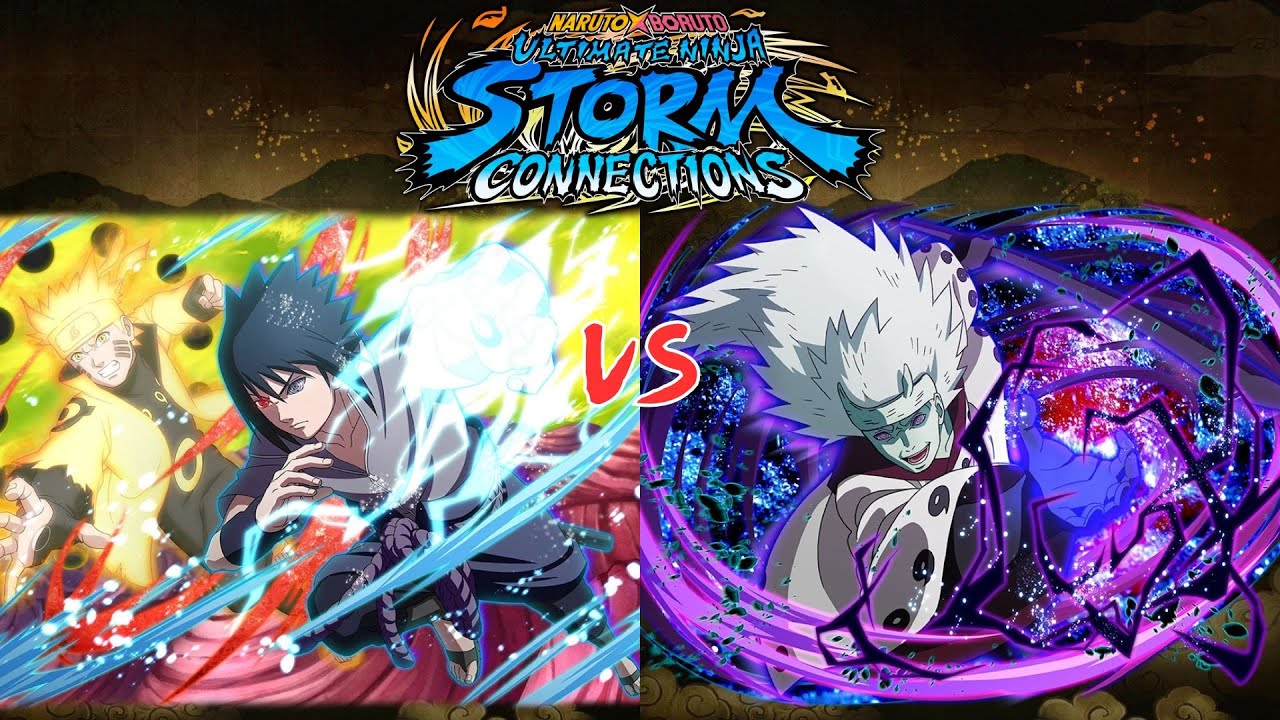 [Naruto Storm Connections] Naruto(Six Paths Sage Mode) Tag Team vs Madara(Rikudou Sennin) Tag Team