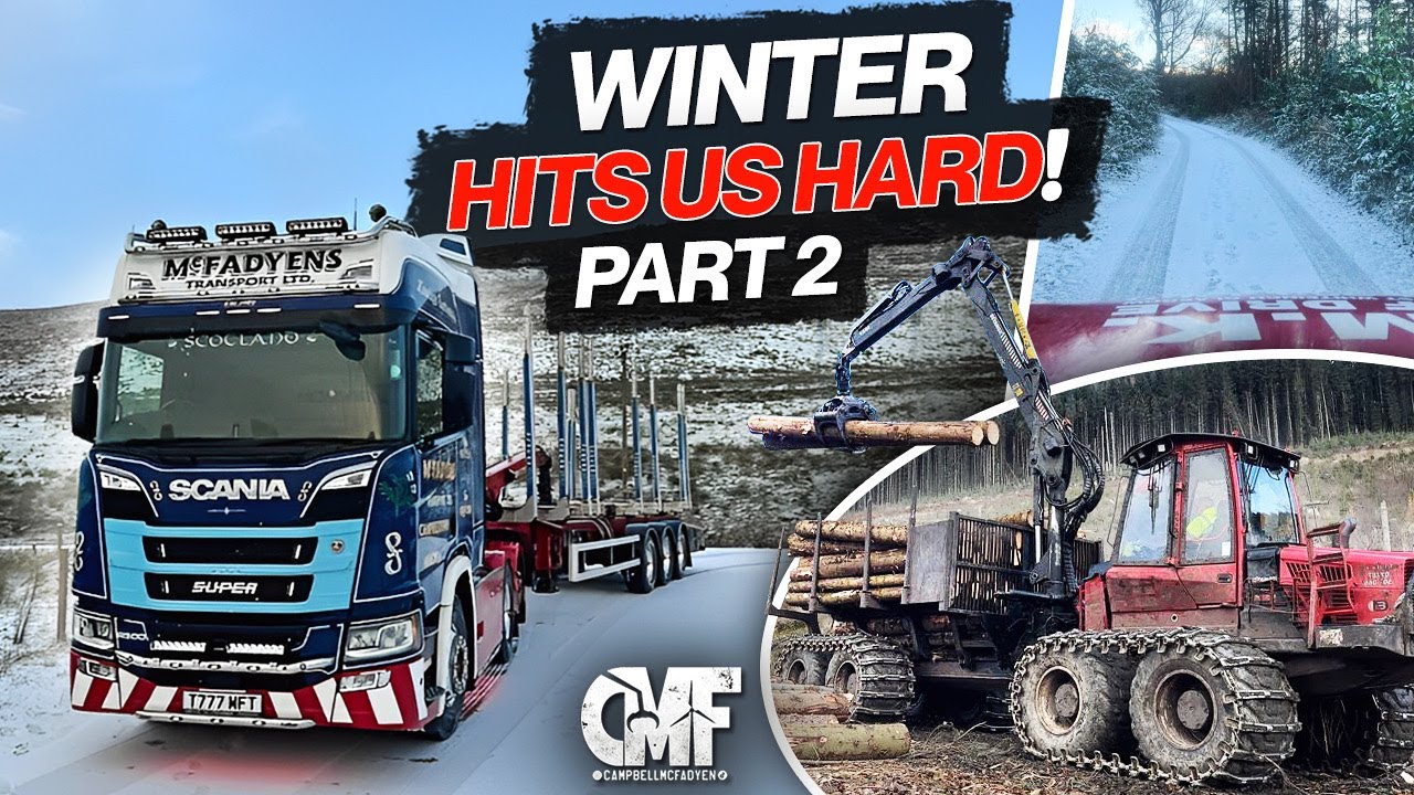 SNOW GRINDS OUR HAULAGE COMPANY TO A HALT..ALMOST!!